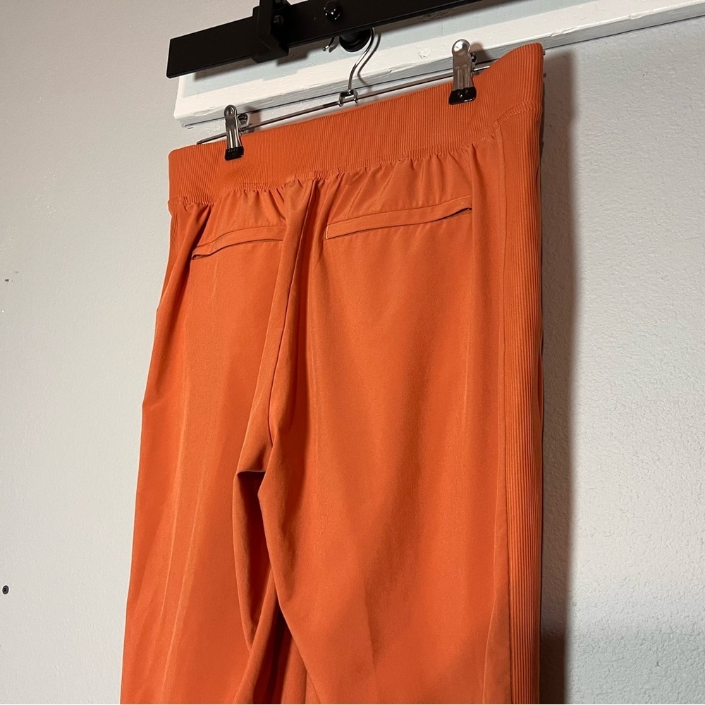 Athleta Brooklyn Ankle Pants High Rise Size 6 Orange Pull On - Picture 8 of 14